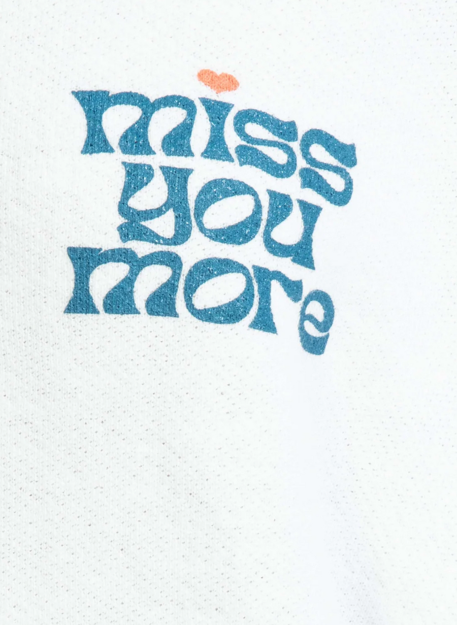 Miss You More Sweatshirt - White
