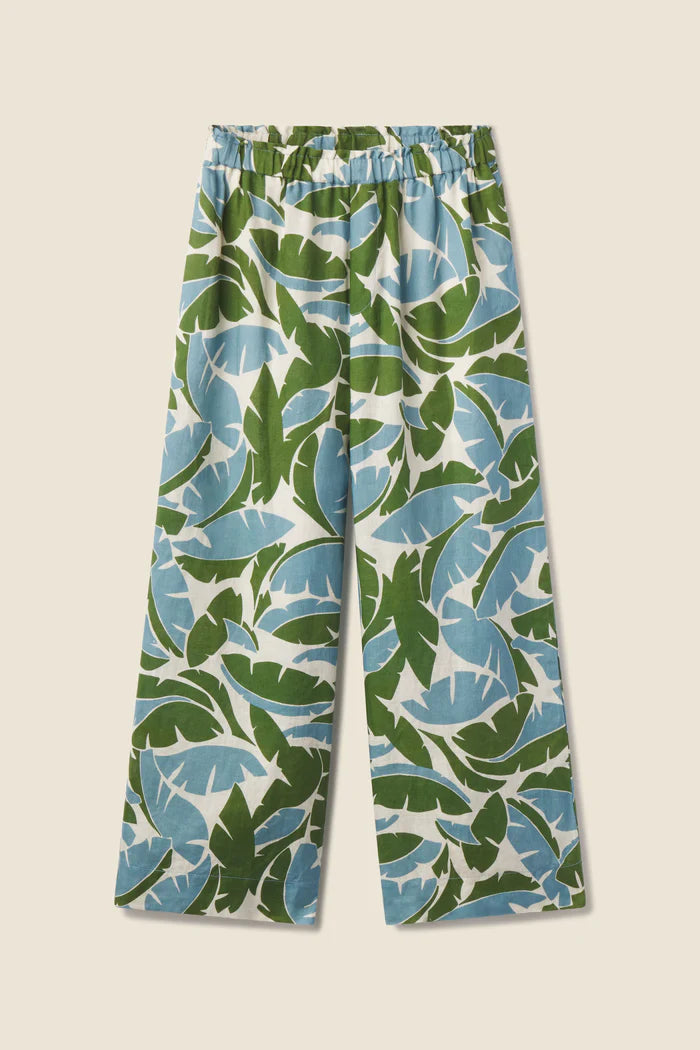 MYA COTTON CANVAS FLARED LEG PANT