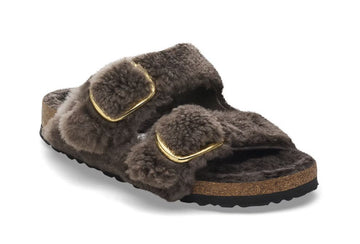 Birkenstock Arizona Big Buckle Shearling Teddy - Concrete Grey