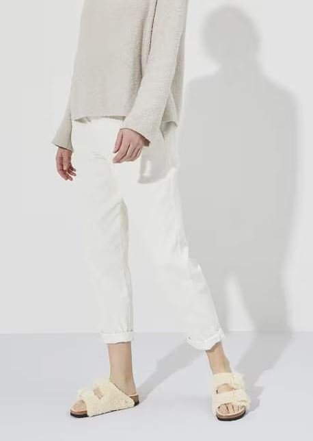 Birkenstock Arizona Big Buckle Shearling - Eggshell