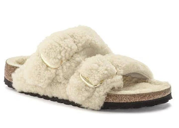 Birkenstock Arizona Big Buckle Shearling - Eggshell