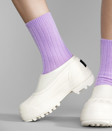 Hansel from Basel Italia Cashmere Rib Cashmere - Lilac