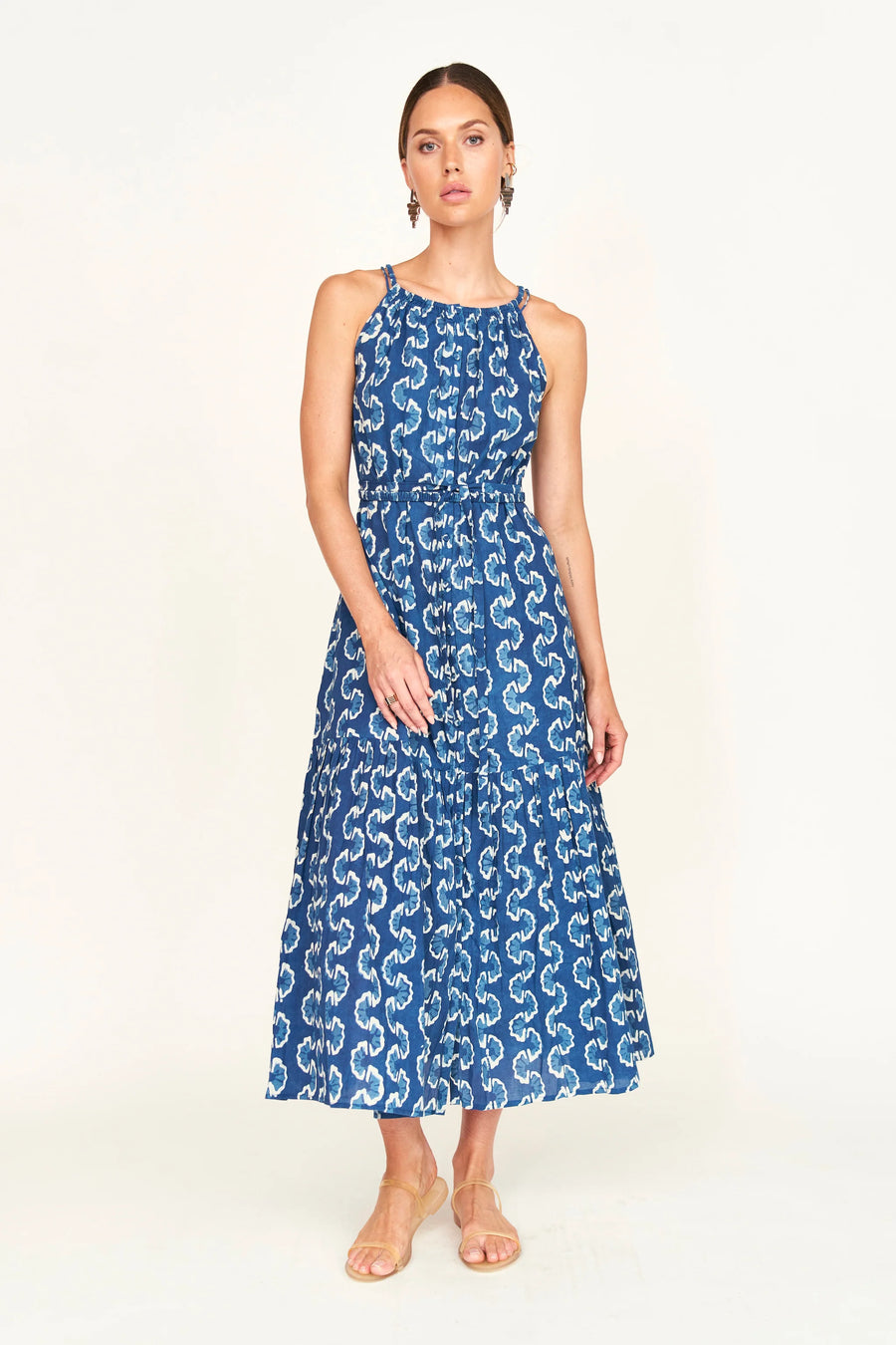 Mirth Corsica Sundress - Indigo Orchard Road