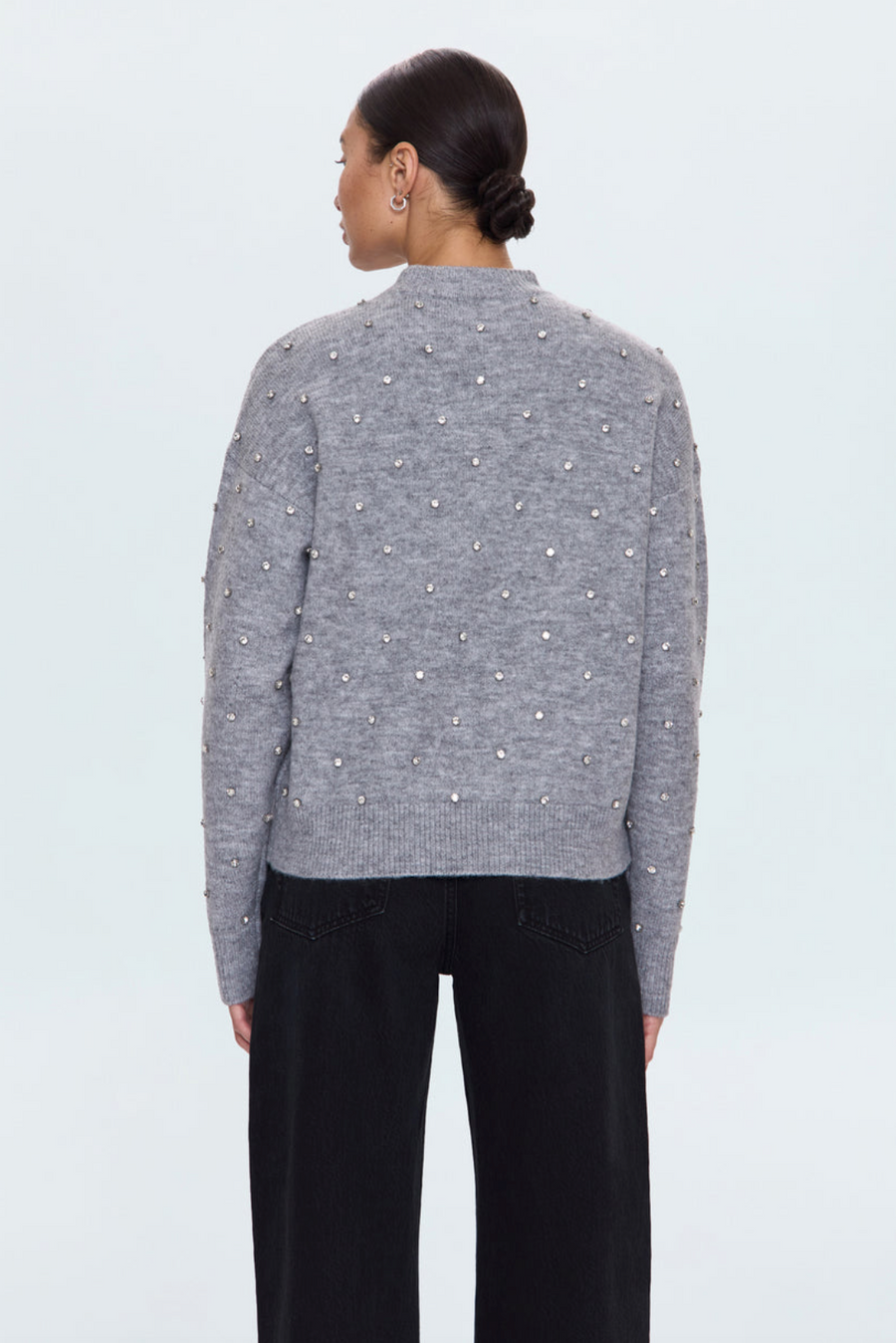 Pistola Aura Sweater - Charcoal Diamonte
