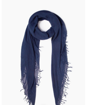 Medieval Blue Cashmere And Silk Scarf