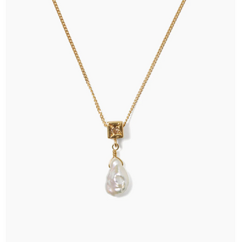 Dew Drop White Pearl And Diamond Necklace