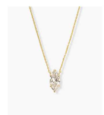 Baby Monarch Marquis Necklace - Gold