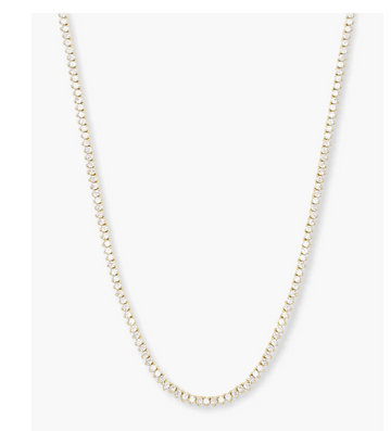 Baby Not Your Basic Tennis Necklace - 16