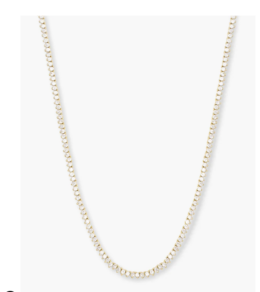Baby Not Your Basic Tennis Necklace - 18