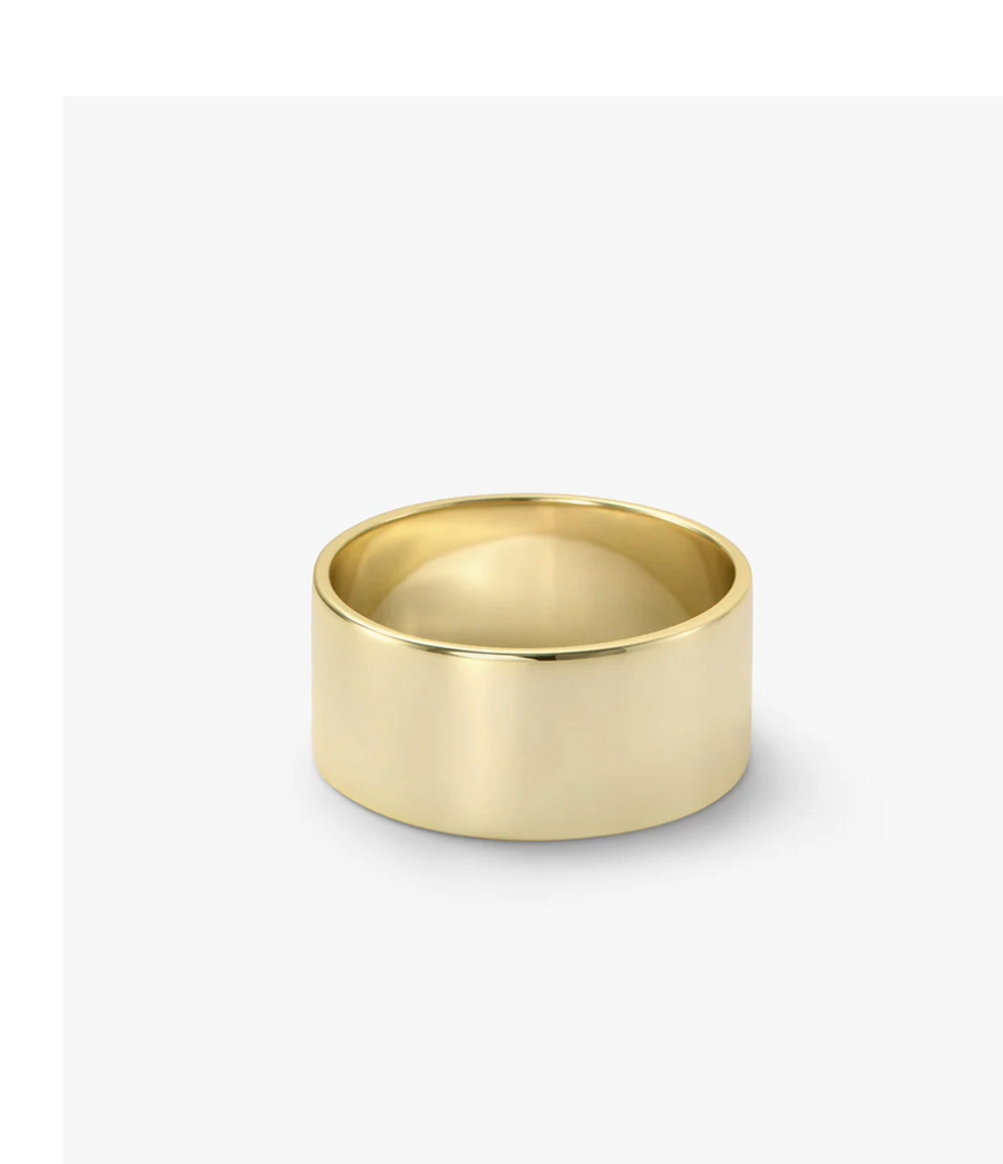 Atlas Thick Band Ring - Gold