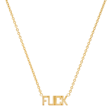 F**K Necklace - Gold