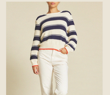 Ryann Sweater - Navy/White Stripe