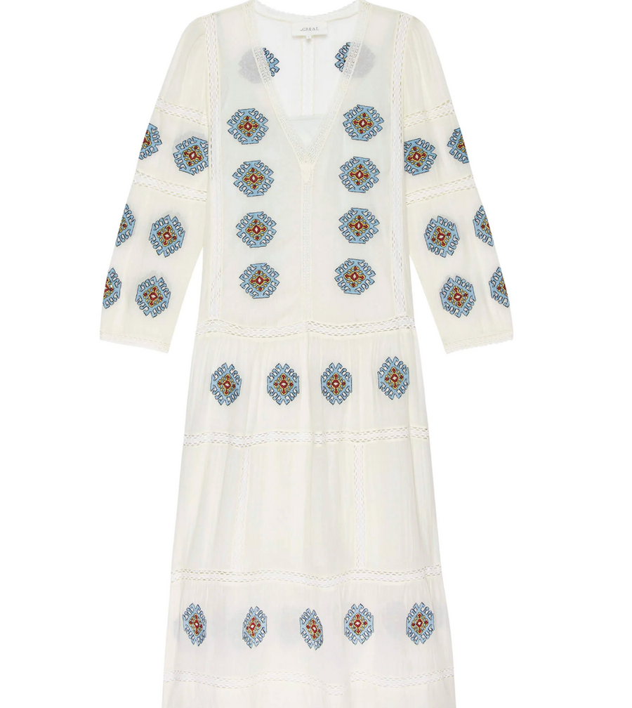 Taos Dress - Folklore Embroidery