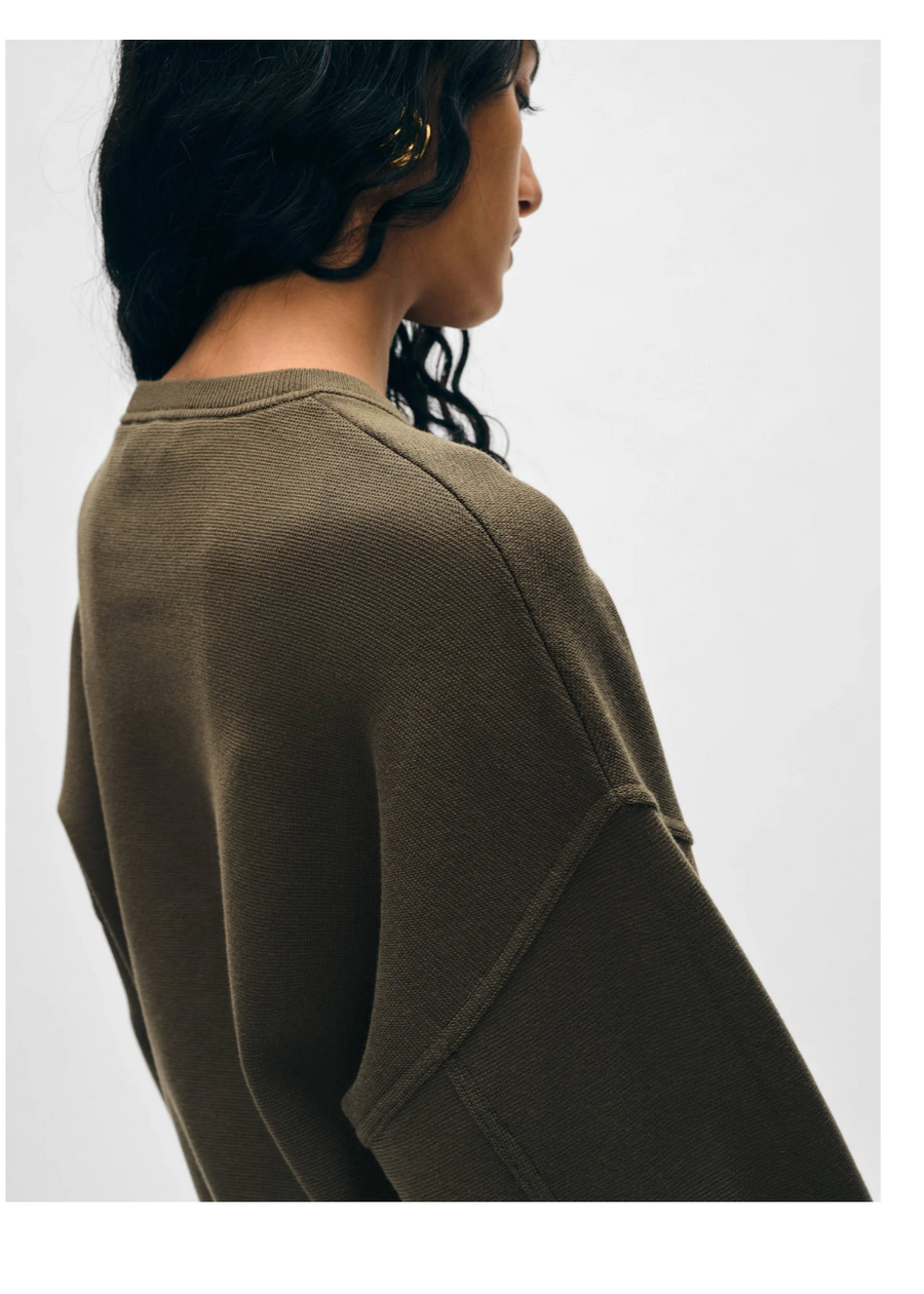 Superfine Organic Cotton Sweatshirt - Dark Sage