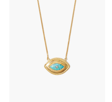 Mariya Evil Eye Necklace - Turquoise