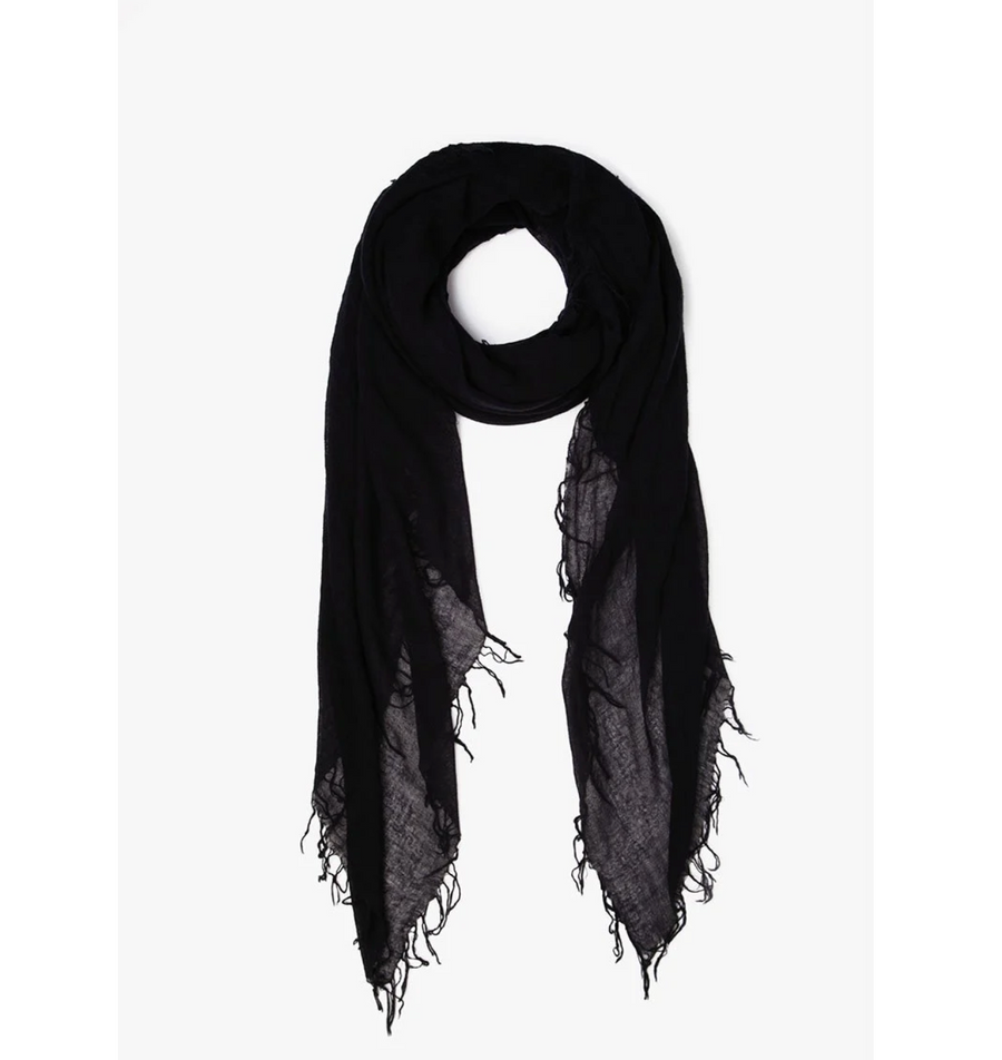 Cashmere And Silk Scarf - Black