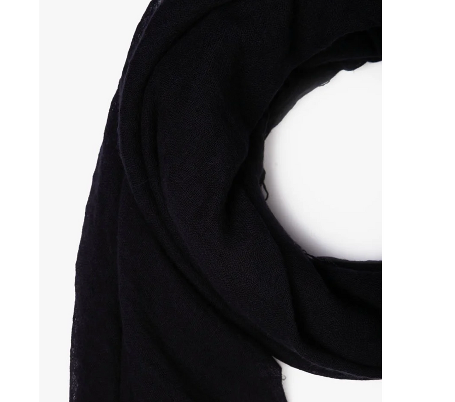 Cashmere And Silk Scarf - Black