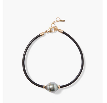 14K Kaia Bracelet - Black Pearl