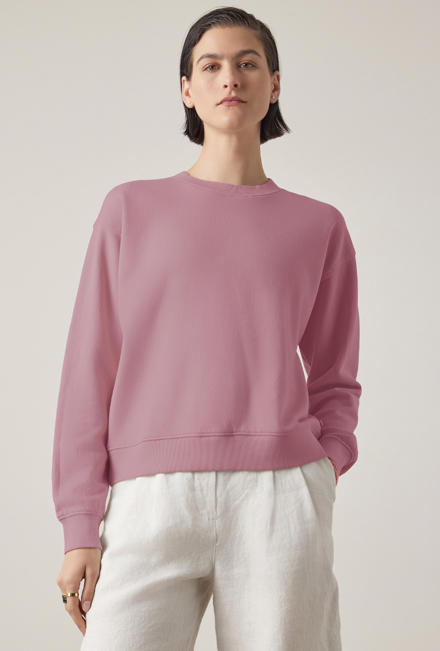 Velvet Ynez Organic Cotton Pullover - Aster