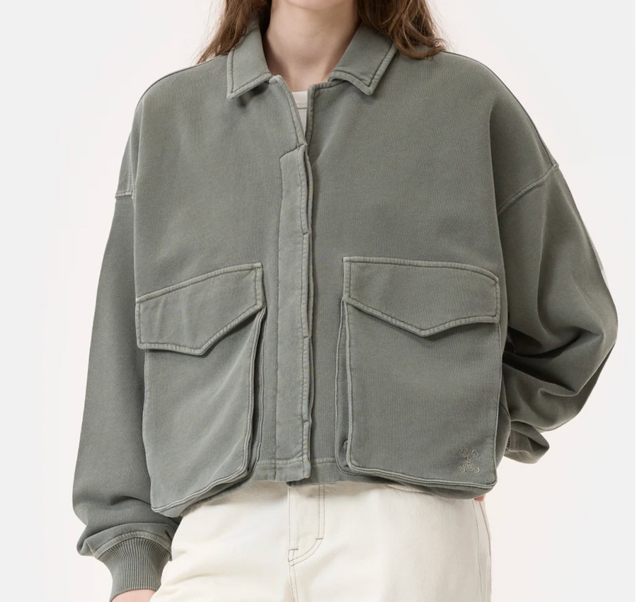 CLOSED Organic Cotton Jacket - Faded Green