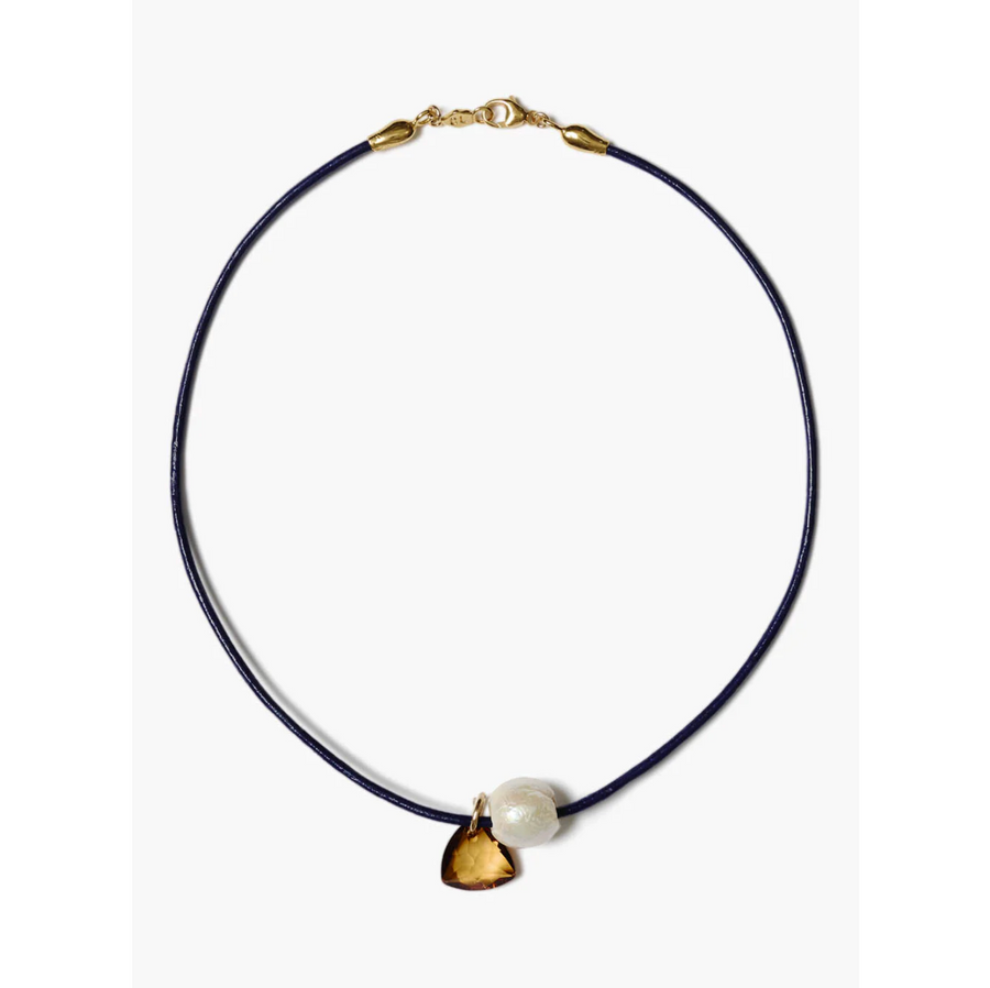 Chan Luu Na Pali Leather Necklace - Blue Mix