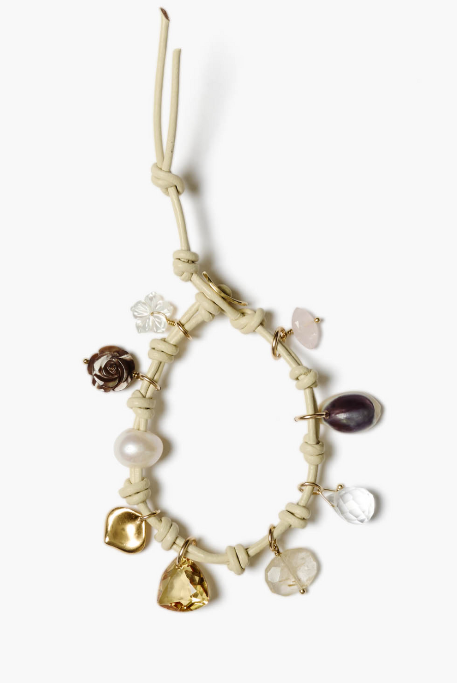 Chan Luu Na Pali Leather Charm Bracelet - Cream Mix