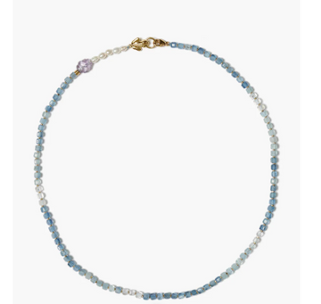 Chan Luu Lottie Necklace - Aquamarine Mix