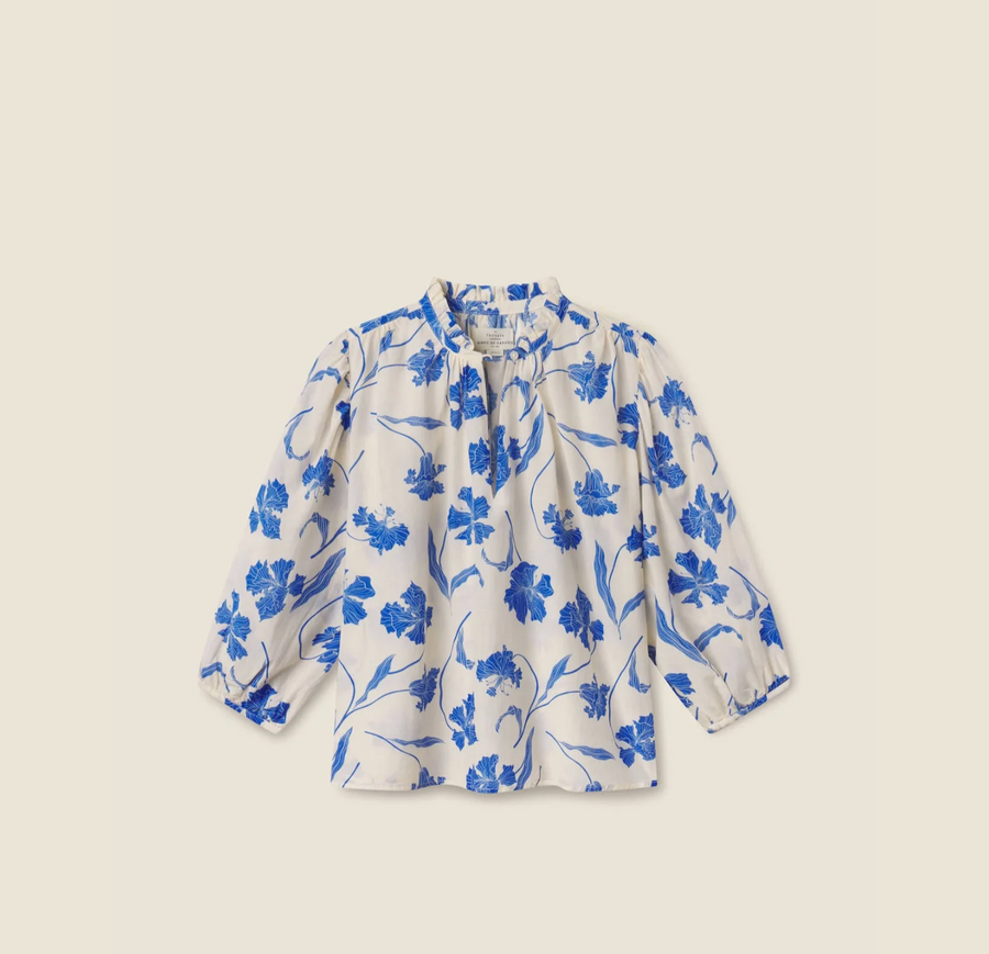 Trovata Orly Blouse - Blue Iris