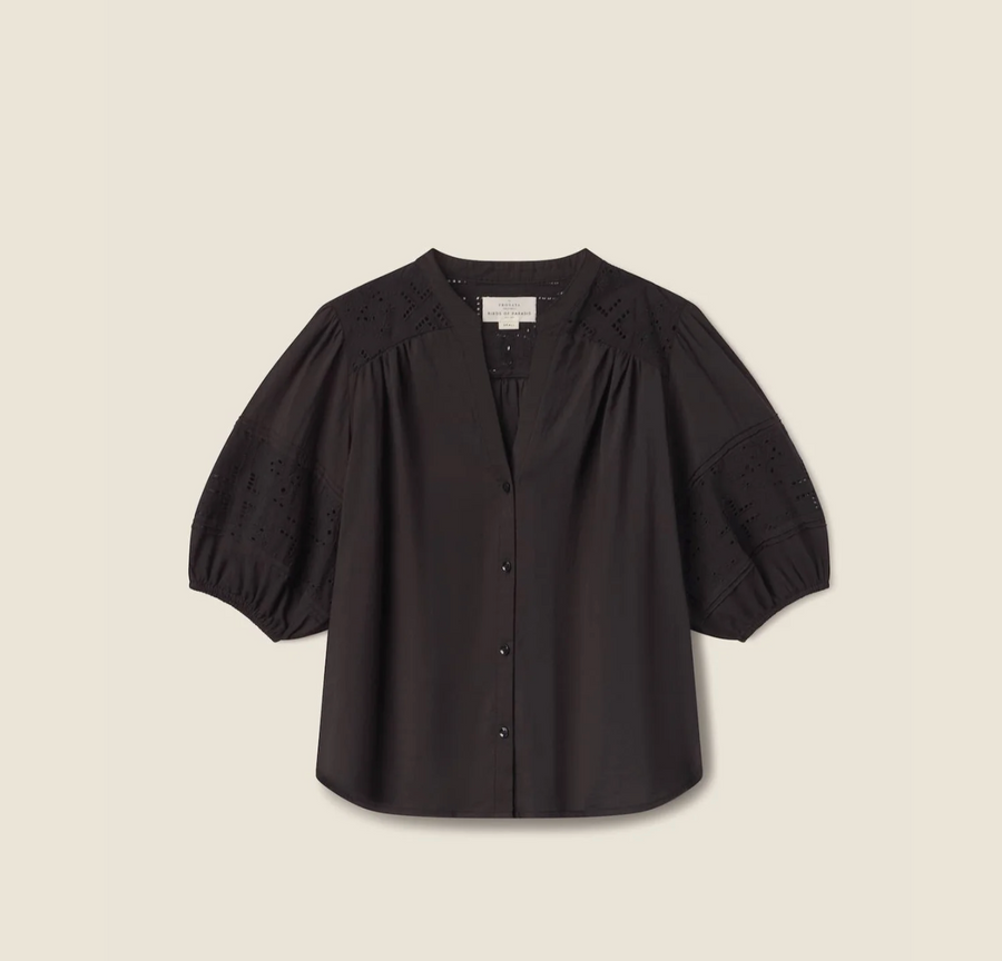 Trovata Loren Blouse - Black Eyelet