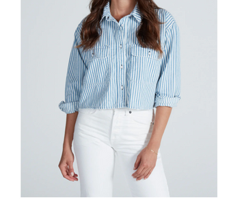 ASKK NY Nantucket Shirt - Blue Stripe