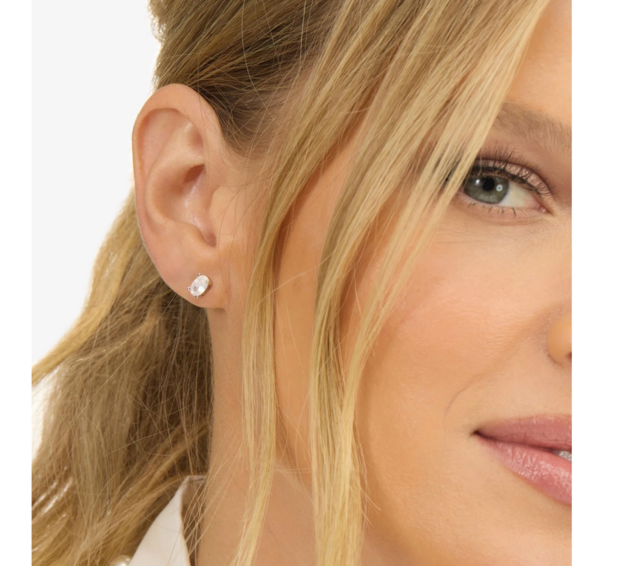 Melinda Maria Hello Gorgeous 6mm Studs - Silver