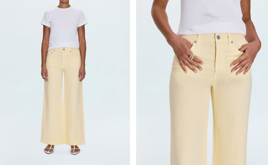 Pistola Jadyn Low Slung Palazzo Jean - Lemonade