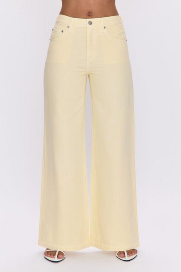 Pistola Jadyn Low Slung Palazzo Jean - Lemonade