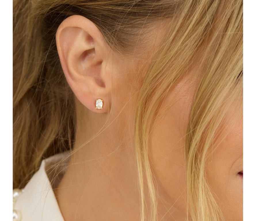 Melinda Maria Hello Gorgeous 6 mm Studs - Gold