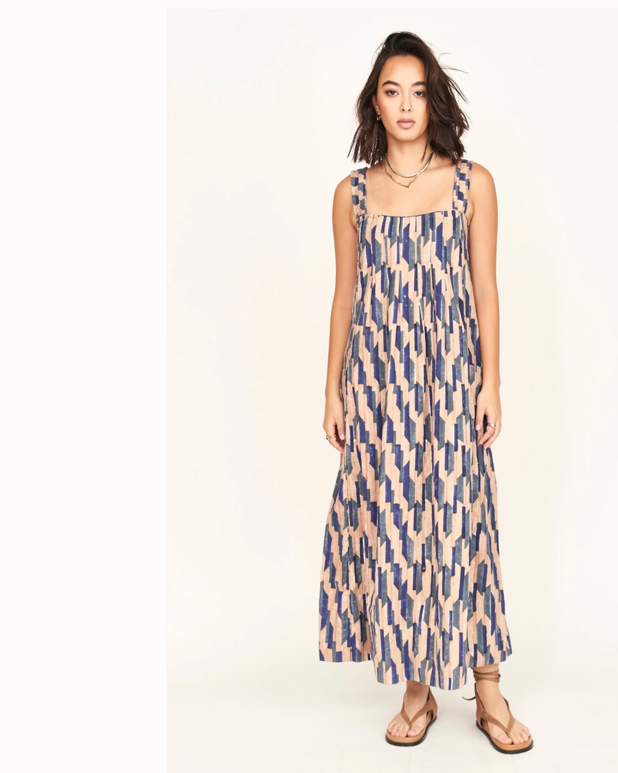 MIRTH Zuma Dress - Cerulean Rainfall