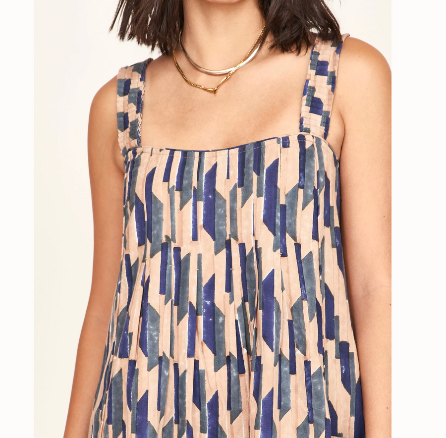 MIRTH Zuma Dress - Cerulean Rainfall