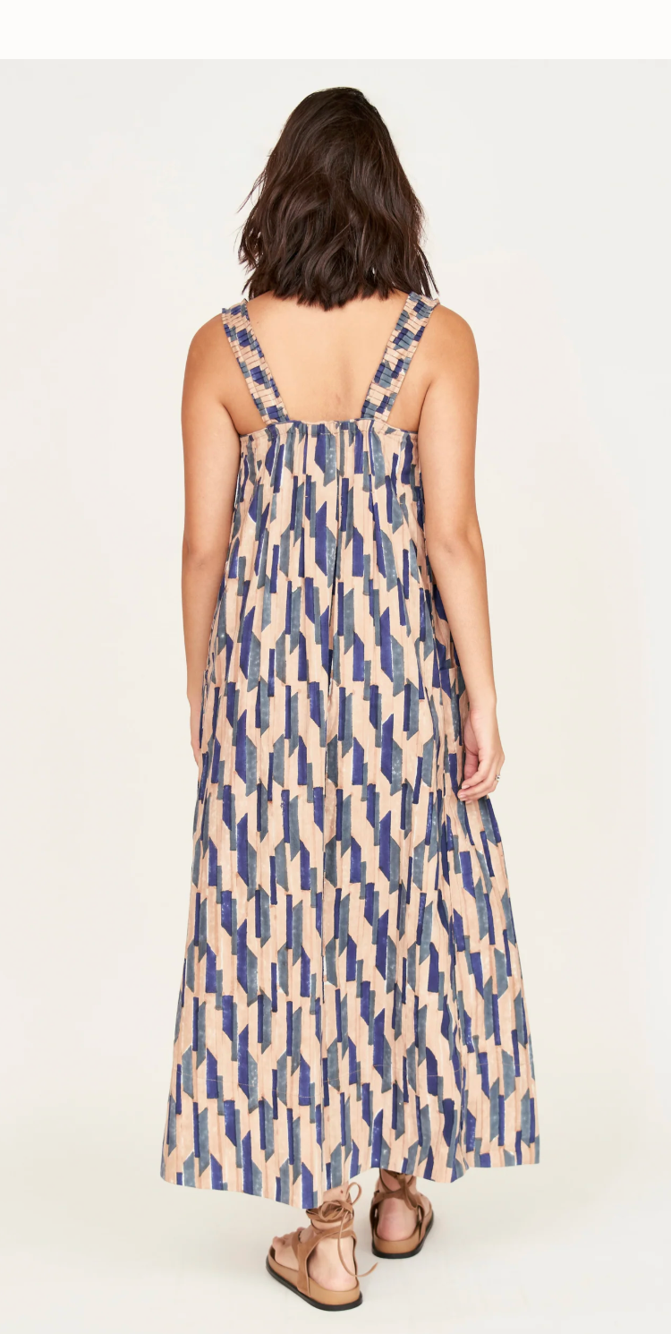 MIRTH Zuma Dress - Cerulean Rainfall