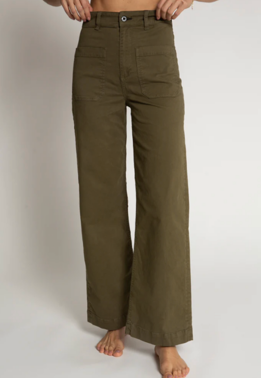 ASKK NY Cropped Sailor Pant - Safari Green