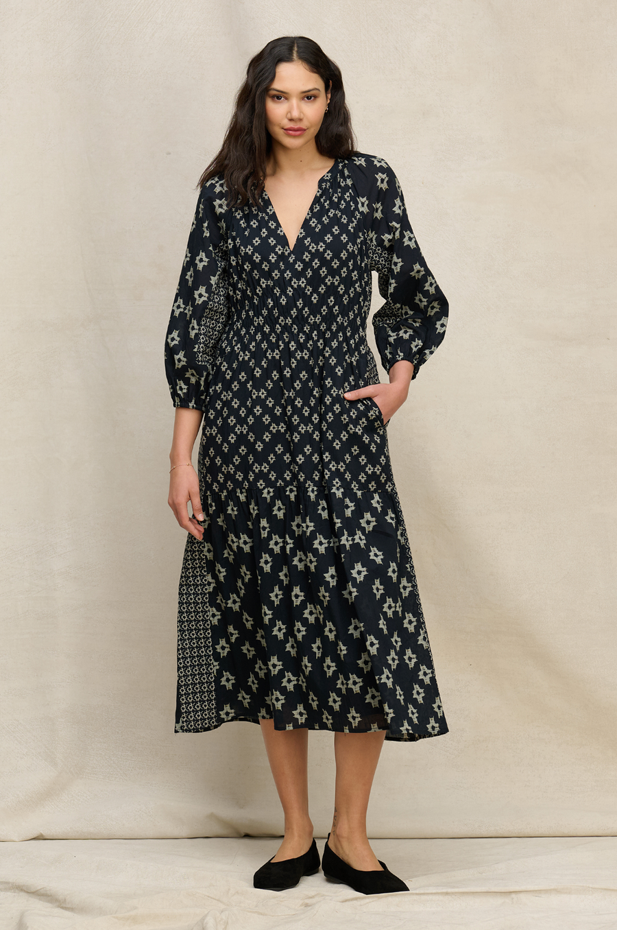 Velvet Elen Dress - Midnight