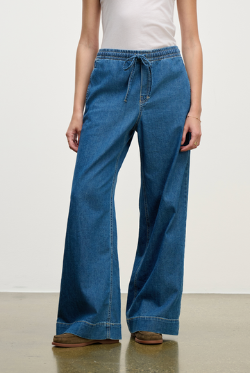 Velvet Mira Pull on Denim Pant - Classic