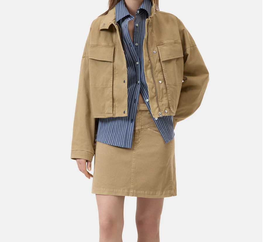 CLOSED Cotton Twill Jacket - Urban Beige