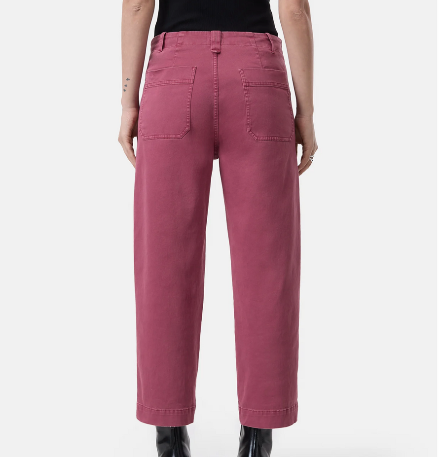 Rovea Relaxed Pant - Cherry Red