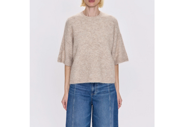 Pisotla Shiloh S/S Crewneck Sweater - Oatmeal
