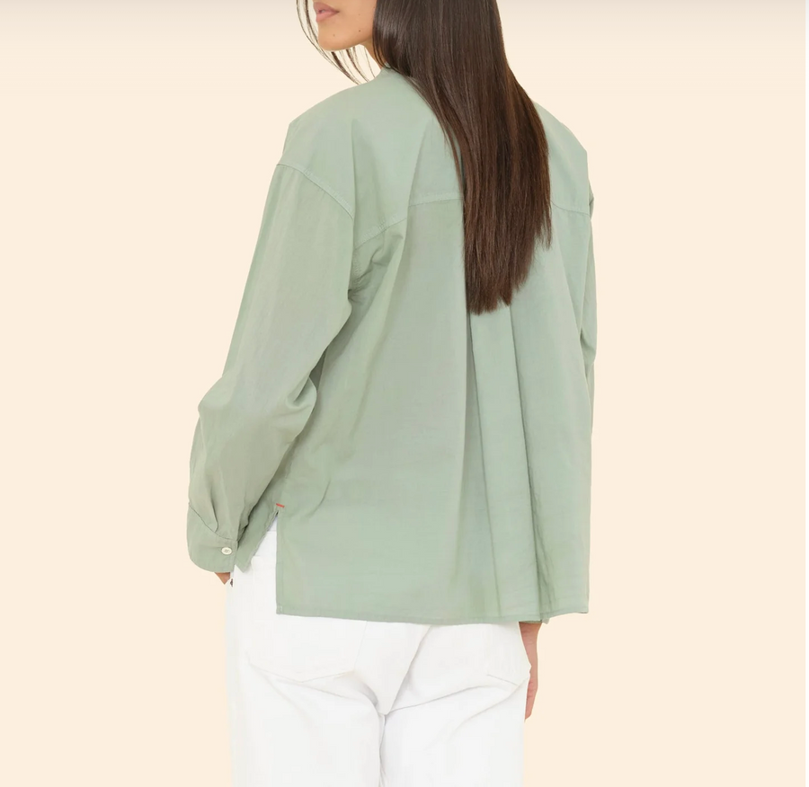 Xirena Archie Shirt - Sage Leaf