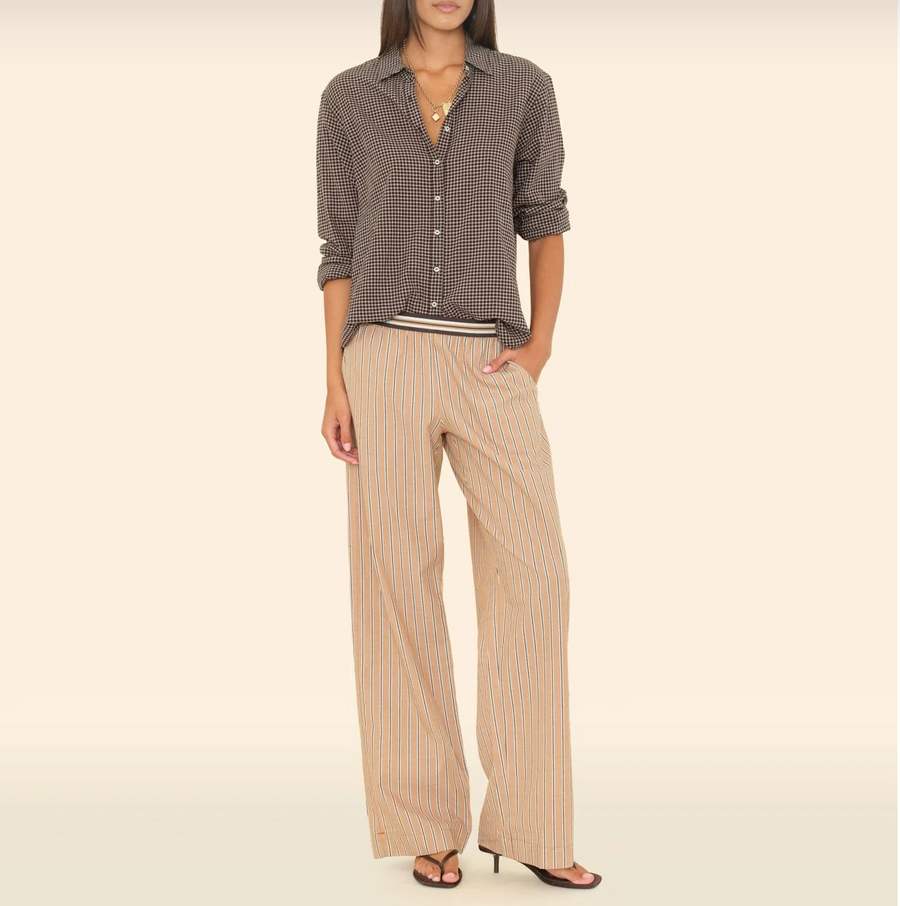 Xirena Alto Pant - Toffee Stripe