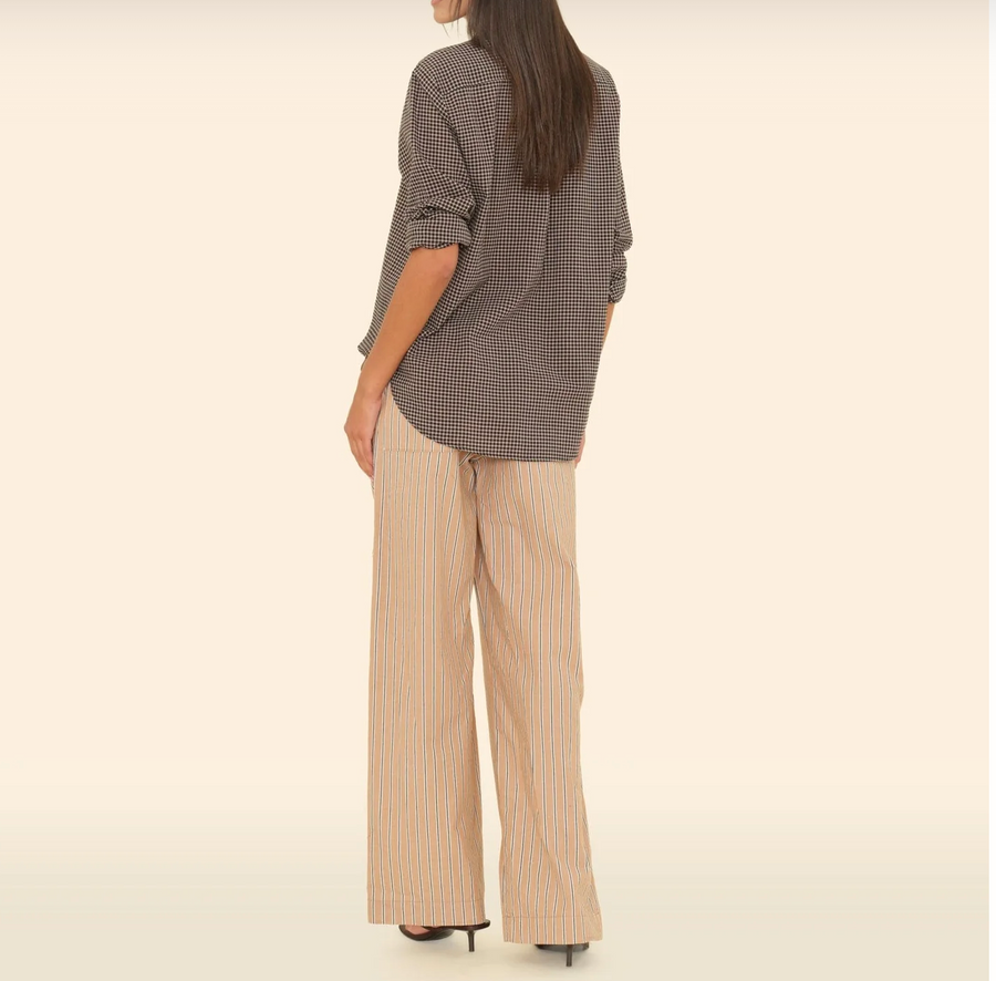 Xirena Alto Pant - Toffee Stripe