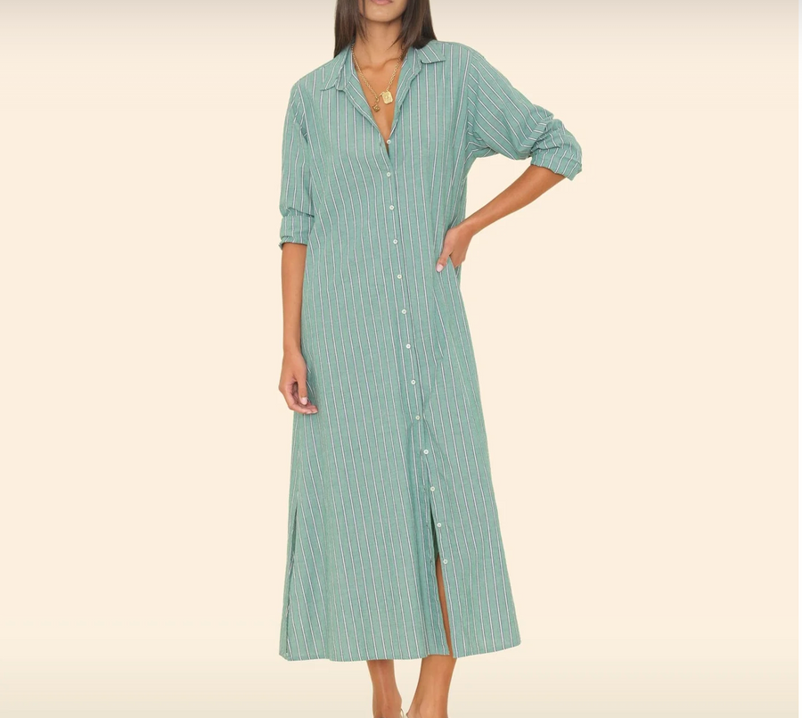 Xirena Boden Dress - Cilantro Stripe