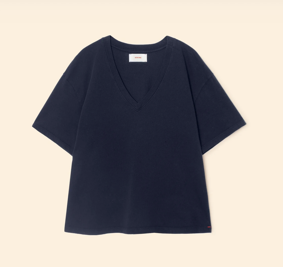 Xirena Nate V-Neck Tee - Navy
