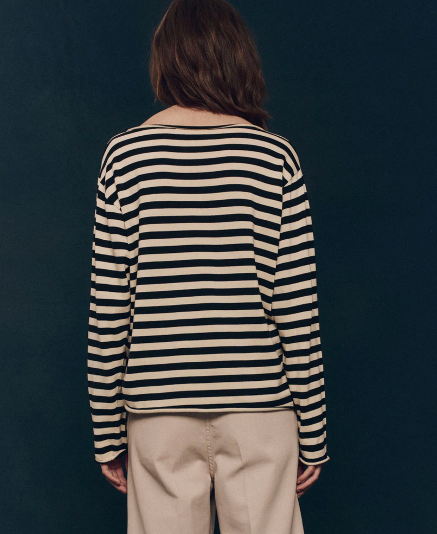 The Great Sailor Sweater- Black Stripe