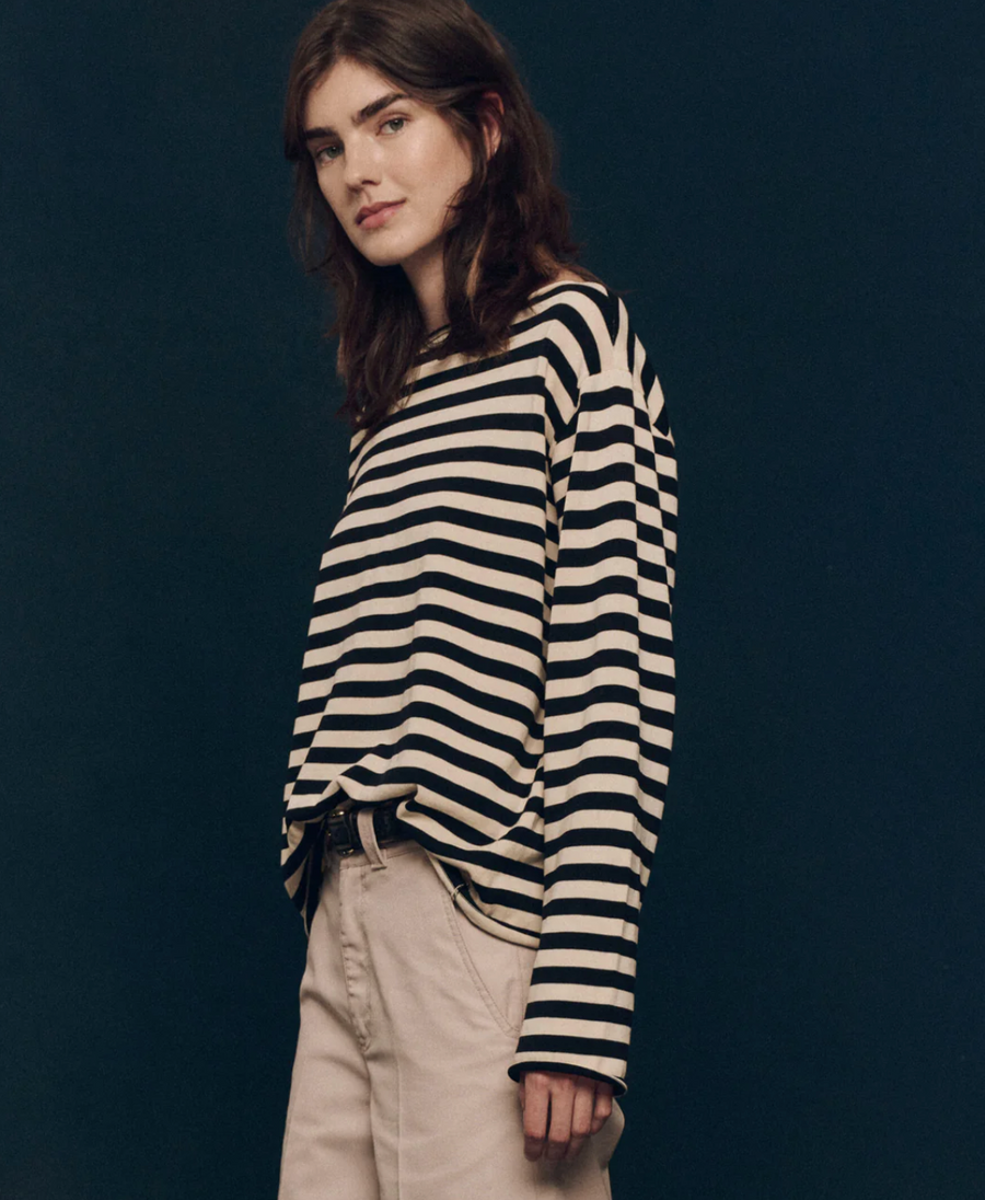 The Great Sailor Sweater- Black Stripe